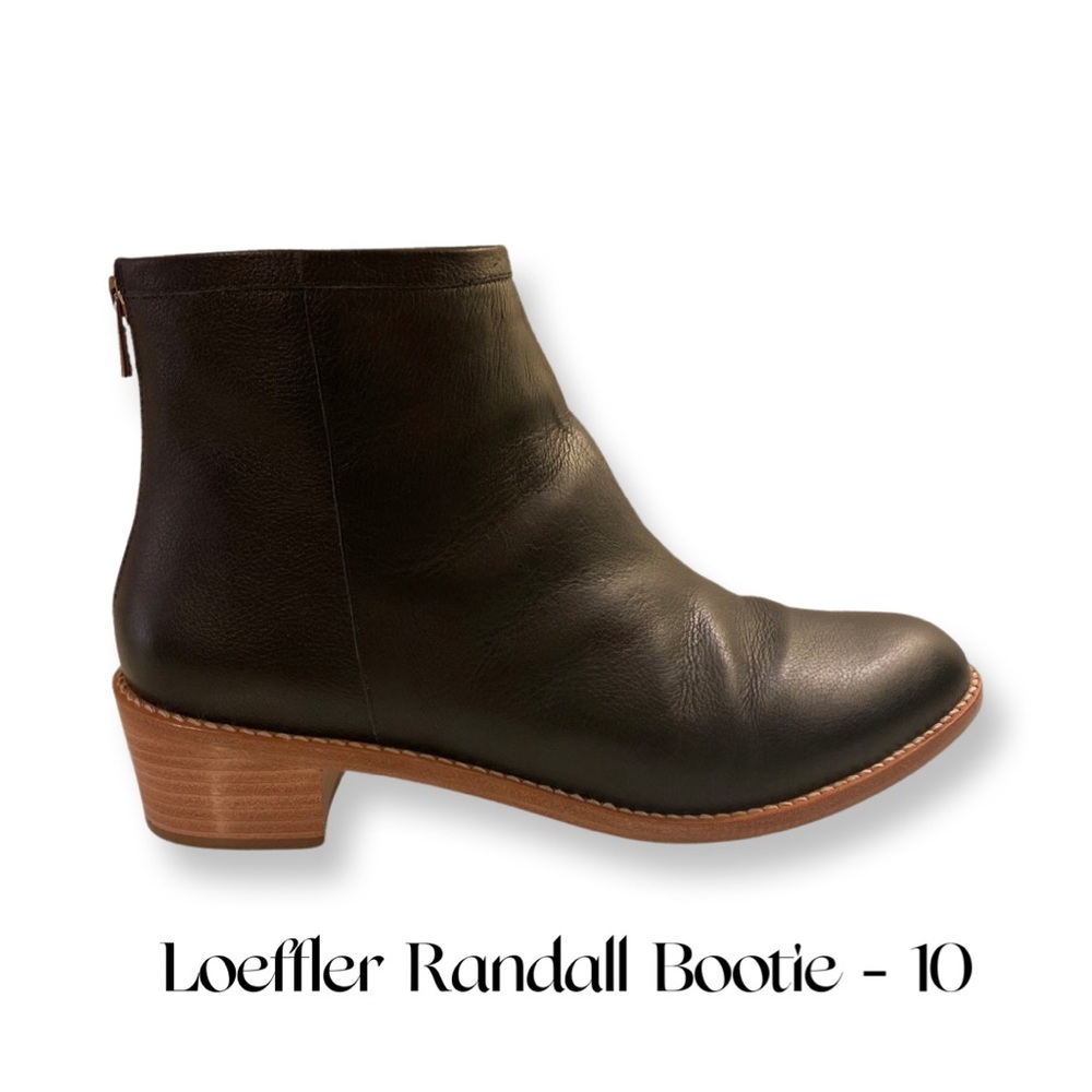 Loeffler Randall Black Leather Booties 10